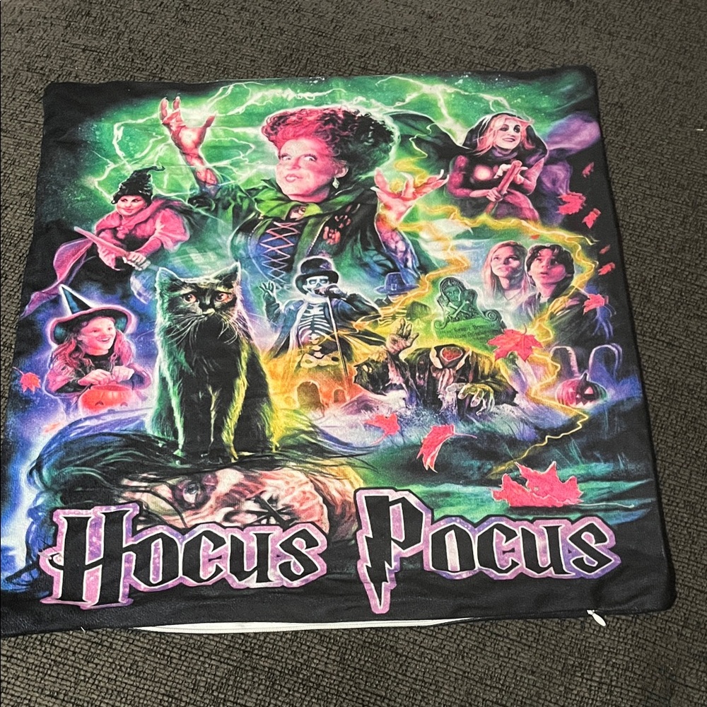 Hocus Pocus Graphic two sided pillow cover
